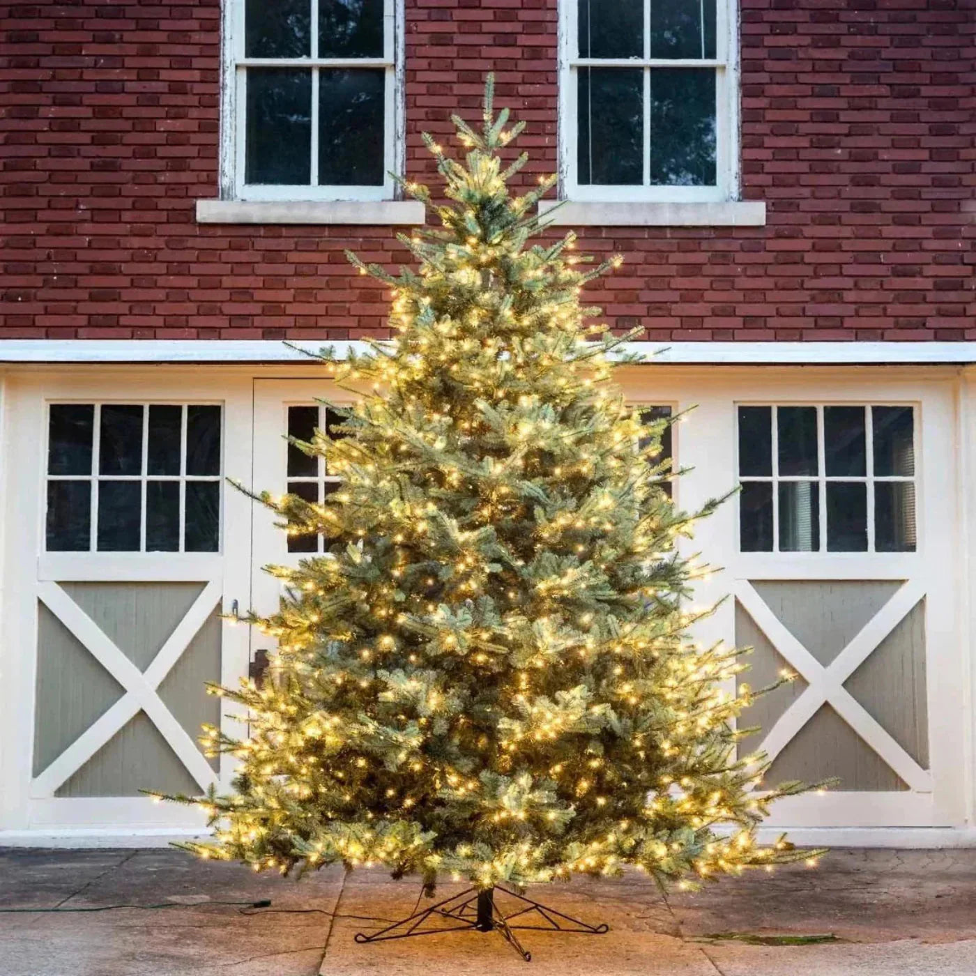 Park Hill Collection Tree Lot 12' Park Hill Blue Spruce Christmas Pine Tree LED Lights - XPQ82167