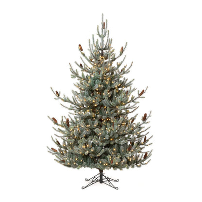 Park Hill Collection Tree Lot 7.5' Park Hill Blue Spruce LED Clear/Multi-Color Option - XPQ82169