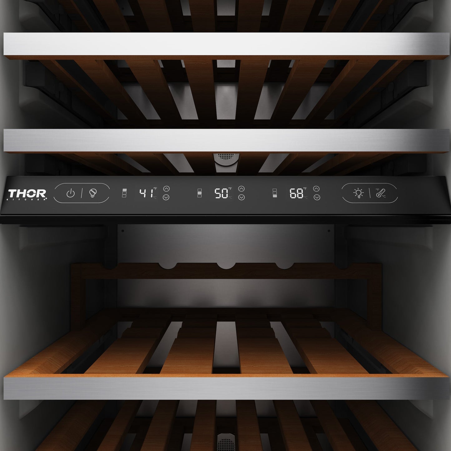 Thor Kitchen 24-inch Built-in Column Wine Cooler, Panel Ready - XRF24CWC