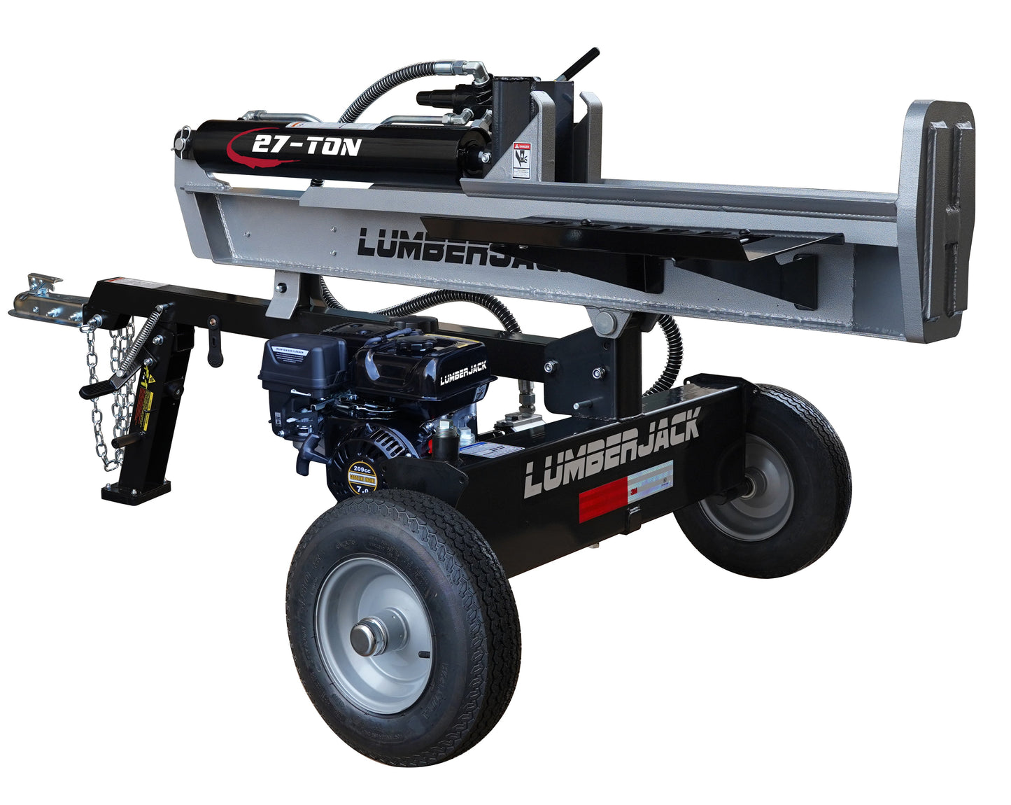 Lumber Jack 27-Ton Gas Log Splitter 208cc OHV Engine  - YTL-171-190