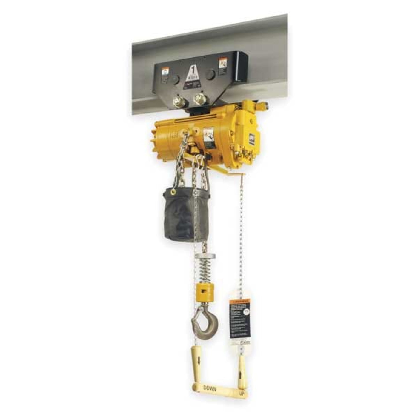 Ingersoll Rand Air Chain Hoist, 550 lb. Cap., 10 ft. Lift - 1761829705346_720