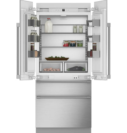 Monogram ZIP364NBVII 36" Panel-Ready Integrated French-Door Panel Ready - ZIP364NBVII