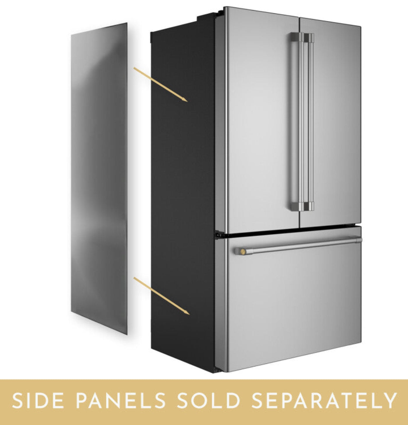 Monogram ZKLBLSCYSS Stainless Steel Side Panels for French Door Bottom Freezer - Left Other - ZKLBLSCYSS
