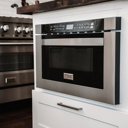 ZLINE 24 Inch 1.2 Cu. Ft. Microwave Drawer In Stainless Steel,  - MWD-1