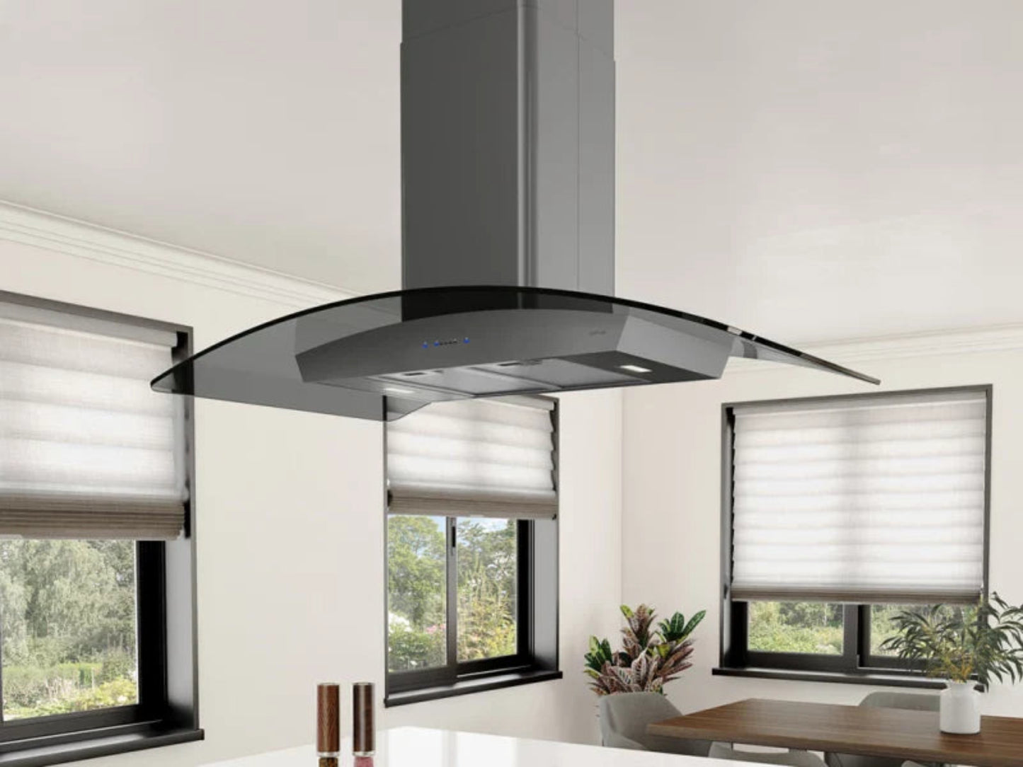 Zephyr ZREE42BBSGG 42" Ravenna Island Black Stainless Steel - ZREE42BBSGG