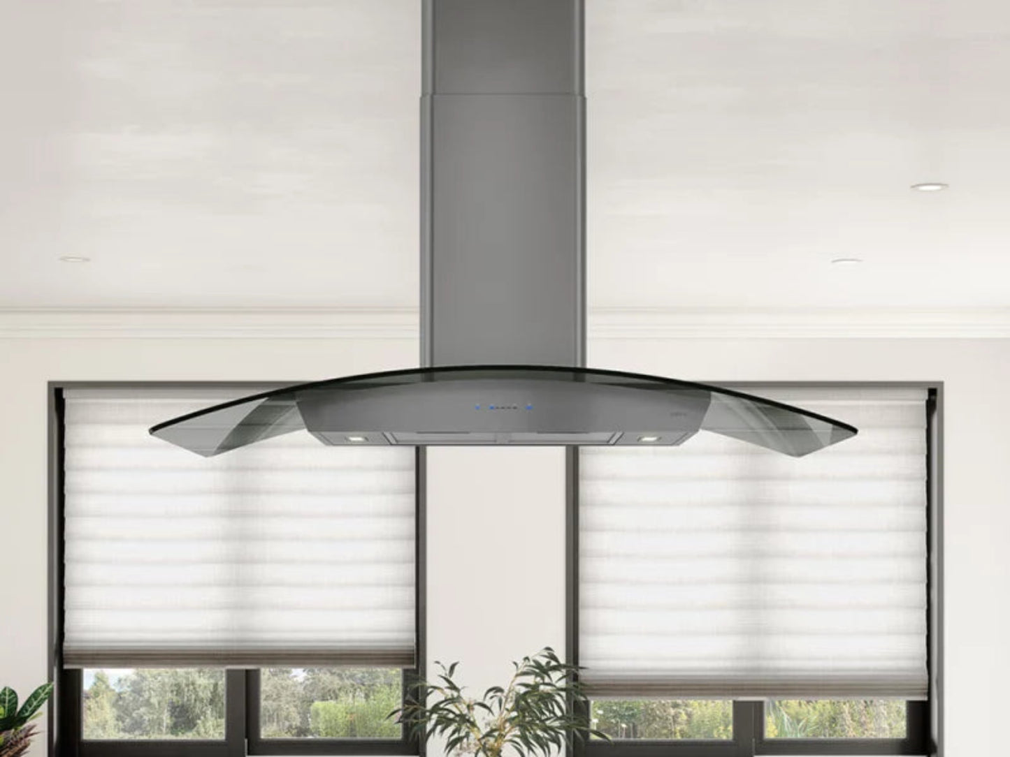 Zephyr ZREE42BBSGG 42" Ravenna Island Black Stainless Steel - ZREE42BBSGG