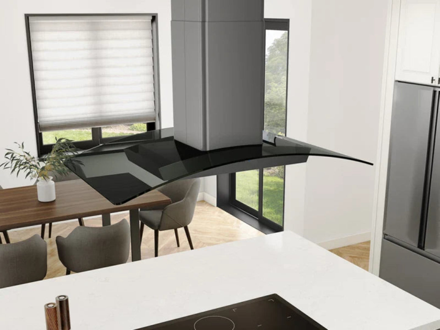 Zephyr ZREE42BBSGG 42" Ravenna Island Black Stainless Steel - ZREE42BBSGG