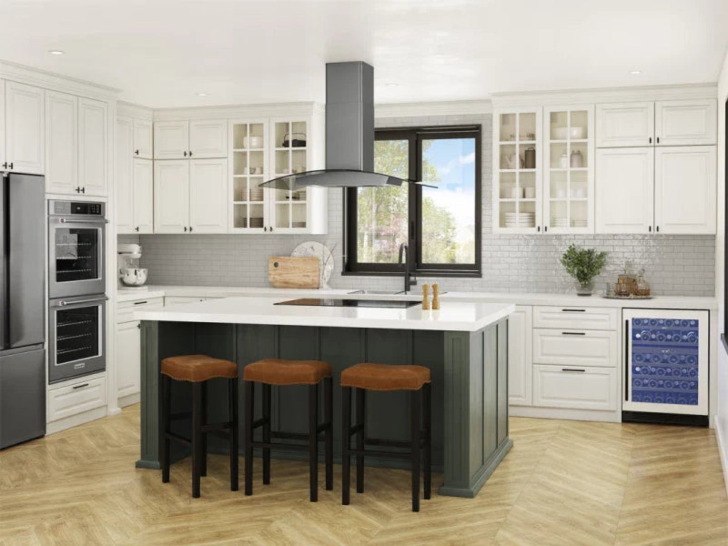 Zephyr ZREE42BBSGG 42" Ravenna Island Black Stainless Steel - ZREE42BBSGG