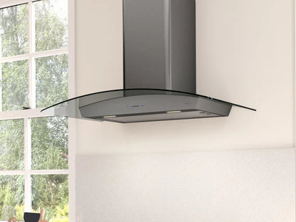 Zephyr ZRVE30CBSGG 30" Ravenna Wall Black Stainless Steel