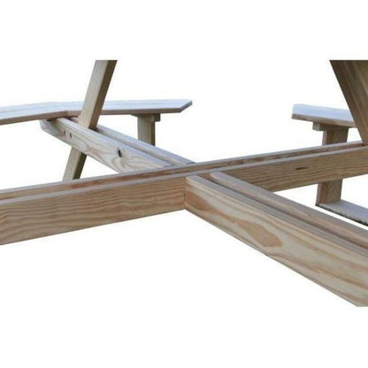 A & L Furniture 44" Square Walk-In Table - Specify for FREE 2" Umbrella Hole - 284PT-Unfinished