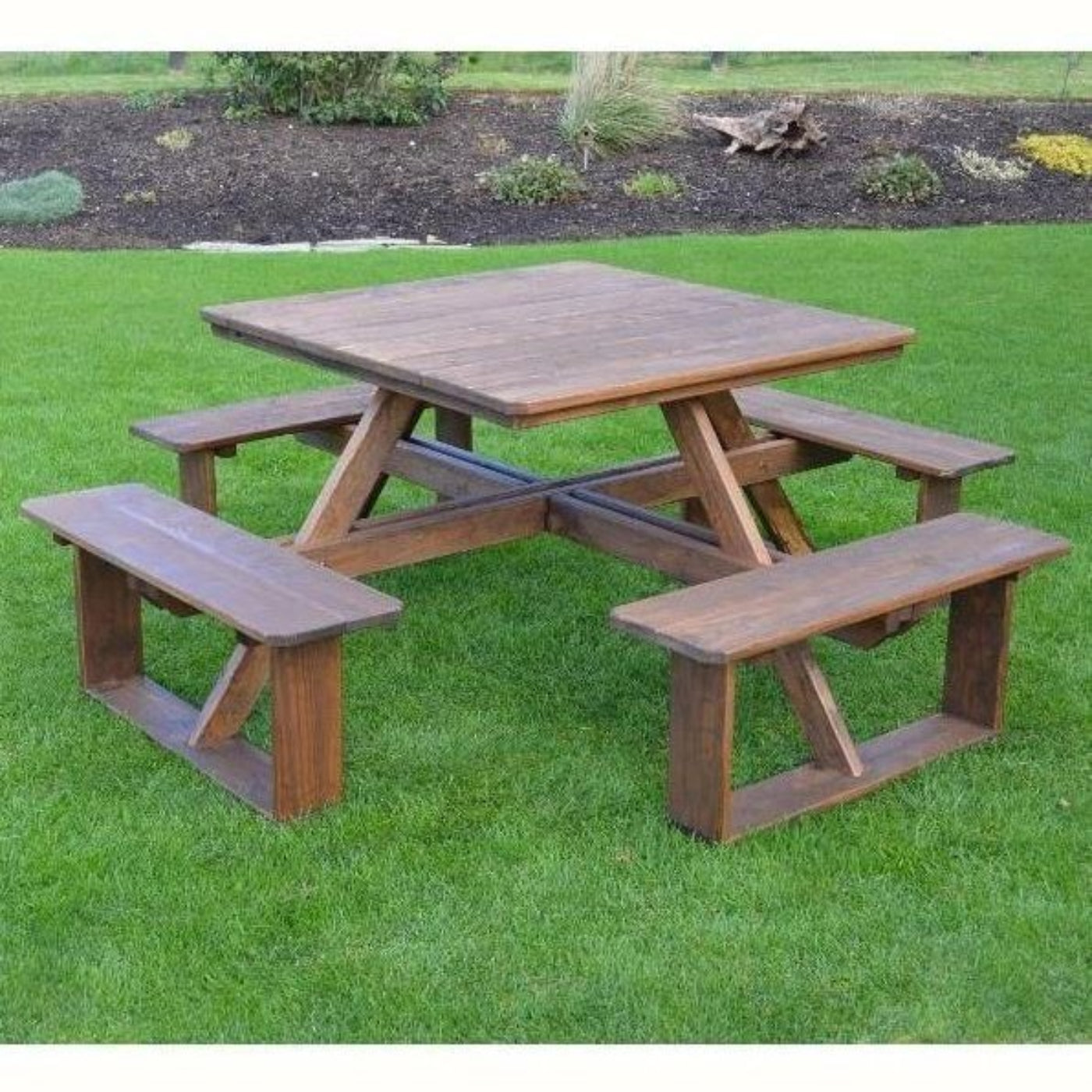 A & L Furniture 44" Square Walk-In Table - Specify for FREE 2" Umbrella Hole - 284PT-Unfinished