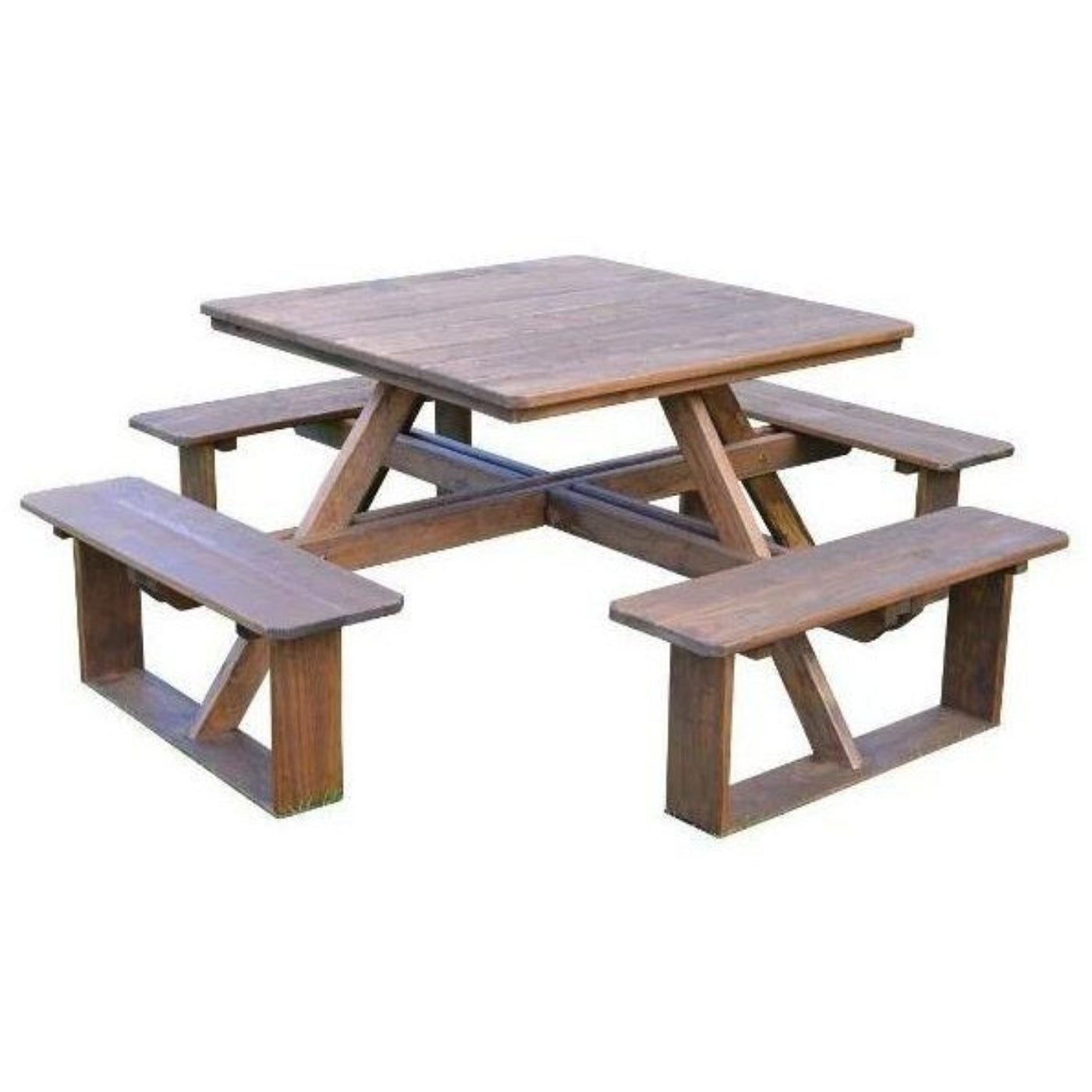 A & L Furniture 44" Square Walk-In Table - Specify for FREE 2" Umbrella Hole - 284PT-Unfinished