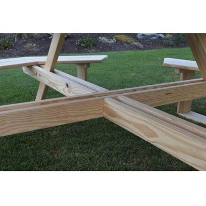 A & L Furniture 54" Octagon Walk-In Table - Specify for FREE 2" Umbrella Hole - 280PT-Unfinished