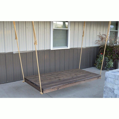 A & L Furniture 75" Twin Mattress Newport Bed (Rope Included) - 316C-UNF