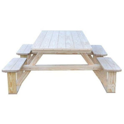A & L Furniture 8' Walk-In Table - Specify for FREE 2" Umbrella Hole - 288PT-Cedar
