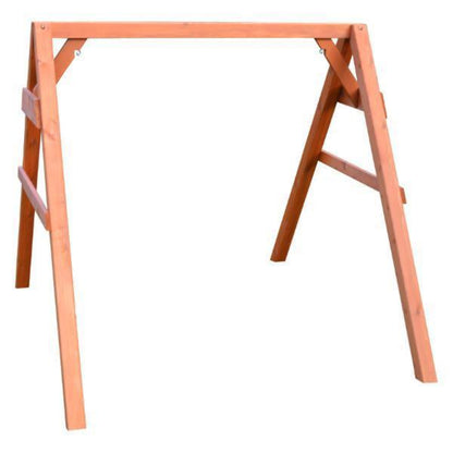 A & L Furniture Cedar 4x4A-Frame Swing Stand for Swing or Swingbed (Hangers Included) - 794C-4FT-Unfinished