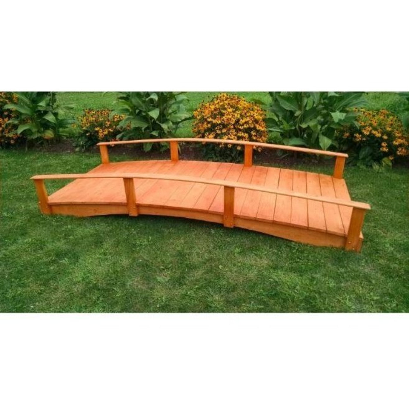 A & L Furniture Oriental Garden Bridge in Pressure Treated Pine  - 3104