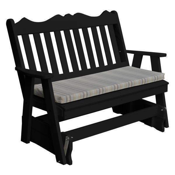 A & L Furniture Poly Royal English Glider - 875-4FT-Blue