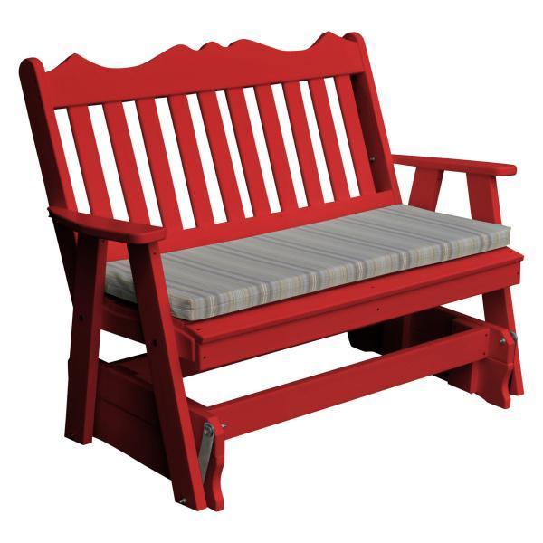 A & L Furniture Poly Royal English Glider - 875-4FT-Blue