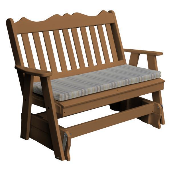 A & L Furniture Poly Royal English Glider - 875-4FT-Blue