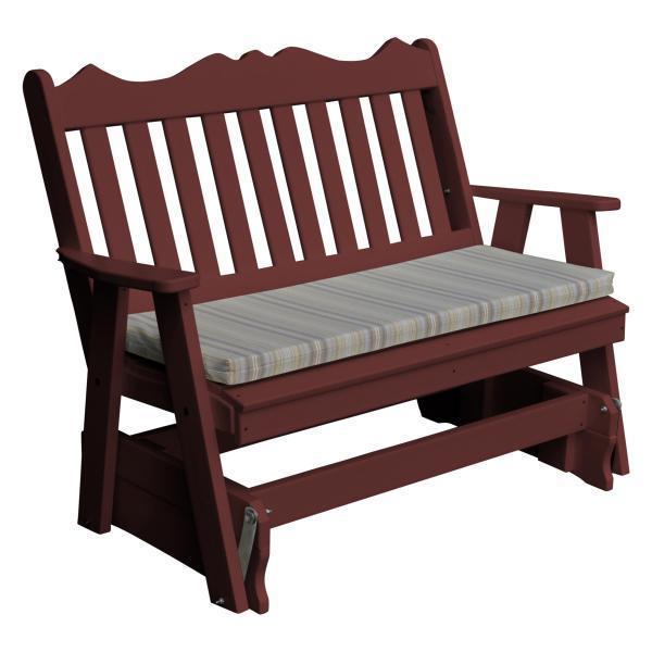 A & L Furniture Poly Royal English Glider - 875-4FT-Blue