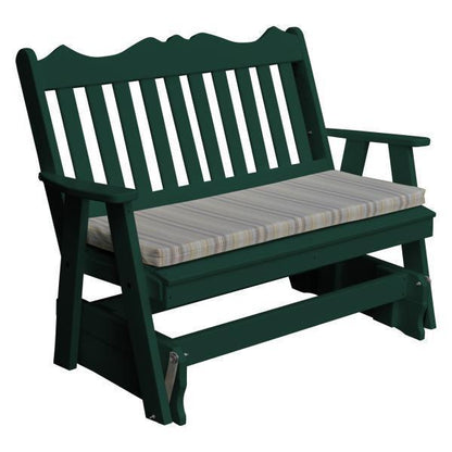 A & L Furniture Poly Royal English Glider - 875-4FT-Blue