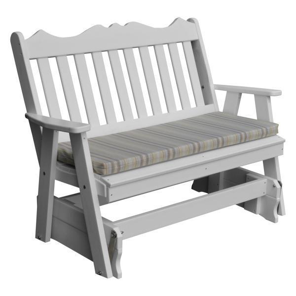 A & L Furniture Poly Royal English Glider - 875-4FT-Blue
