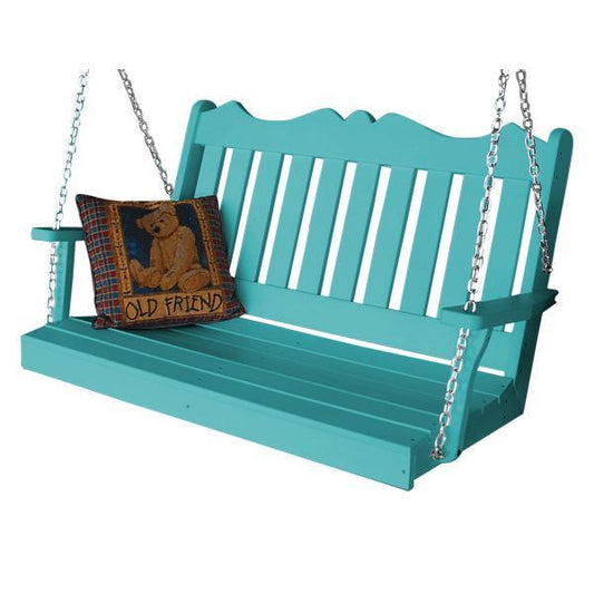 A & L Furniture Poly Royal English Swing - 865-4FT-Blue