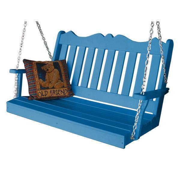 A & L Furniture Poly Royal English Swing - 865-4FT-Blue