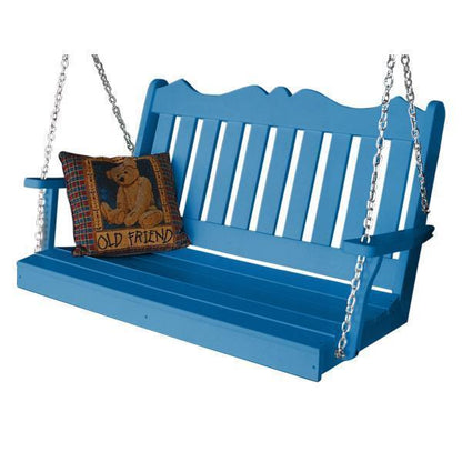A & L Furniture Poly Royal English Swing - 865-4FT-Blue