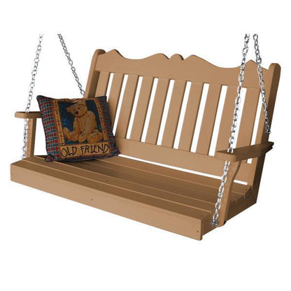 A & L Furniture Poly Royal English Swing - 865-4FT-Blue