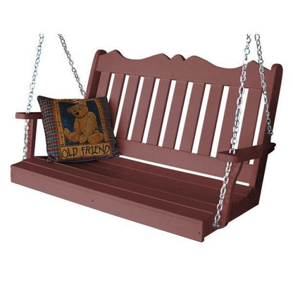 A & L Furniture Poly Royal English Swing - 865-4FT-Blue