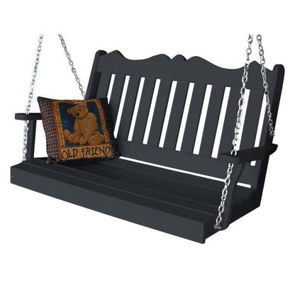 A & L Furniture Poly Royal English Swing - 865-4FT-Blue