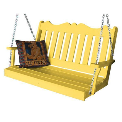 A & L Furniture Poly Royal English Swing - 865-4FT-Blue