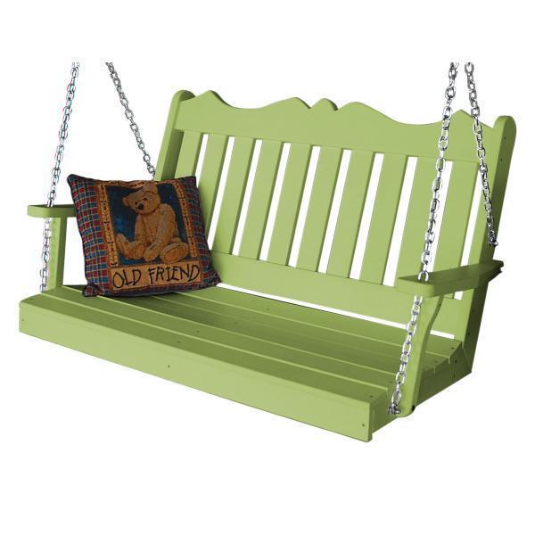 A & L Furniture Poly Royal English Swing - 865-4FT-Blue