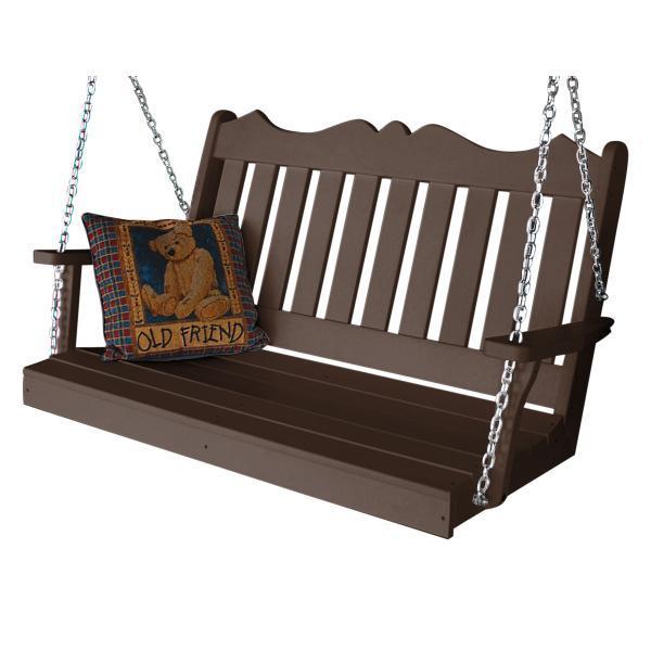 A & L Furniture Poly Royal English Swing - 865-4FT-Blue