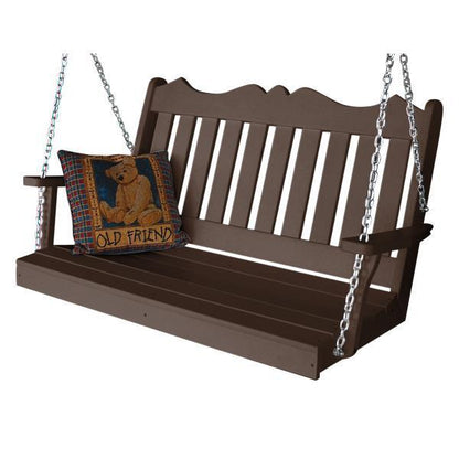 A & L Furniture Poly Royal English Swing - 865-4FT-Blue