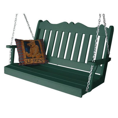 A & L Furniture Poly Royal English Swing - 865-4FT-Blue