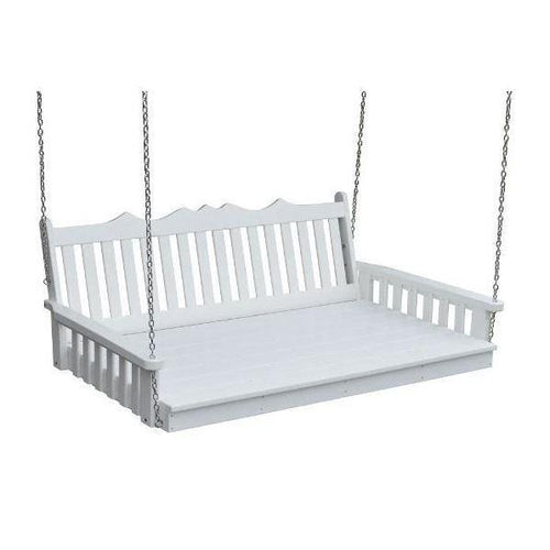 A & L Furniture Poly Royal English Swingbed - 945-4FT-Blue