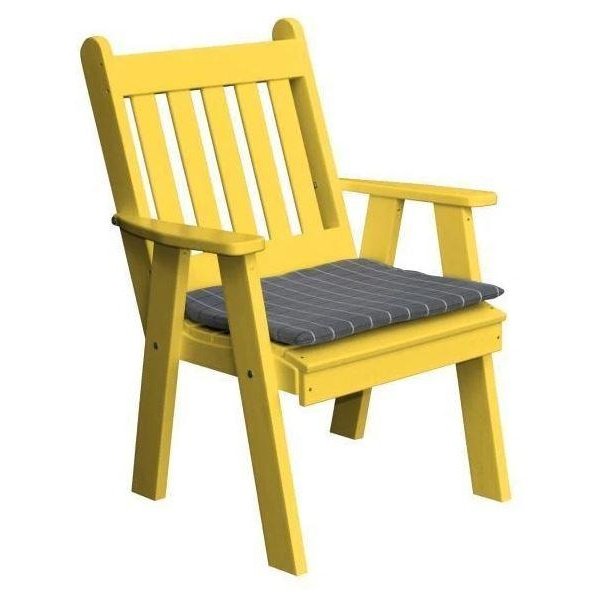 A & L Furniture Poly Traditional English Chair - 911-Blue