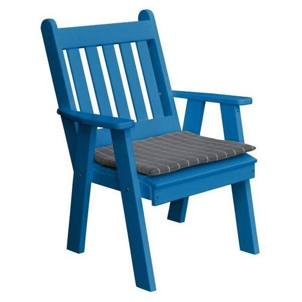 A & L Furniture Poly Traditional English Chair - 911-Blue