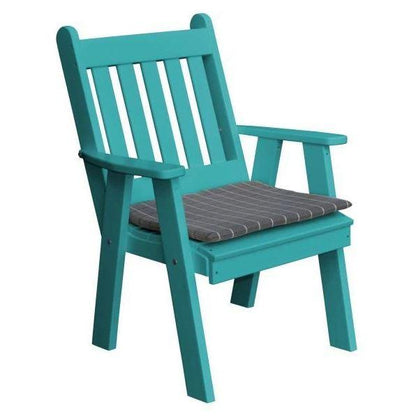 A & L Furniture Poly Traditional English Chair - 911-Blue