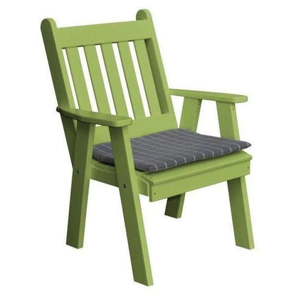 A & L Furniture Poly Traditional English Chair - 911-Blue