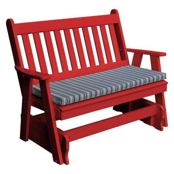 A & L Furniture Poly Traditional English Glider