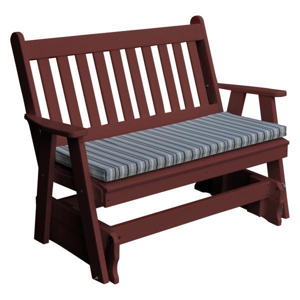 A & L Furniture Poly Traditional English Glider