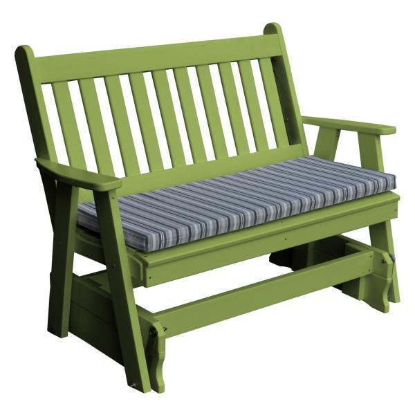 A & L Furniture Poly Traditional English Glider