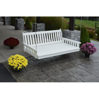 A & L Furniture Poly Traditional English Swingbed
