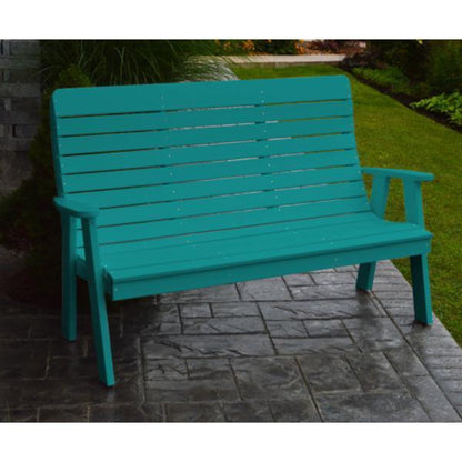 A & L Furniture Poly Winston Glider - 872-4FT-Aruba Blue