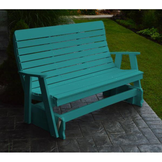 A & L Furniture Poly Winston Glider - 872-4FT-Aruba Blue