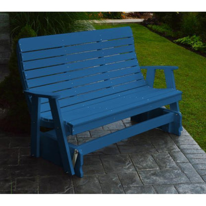 A & L Furniture Poly Winston Glider - 872-4FT-Aruba Blue